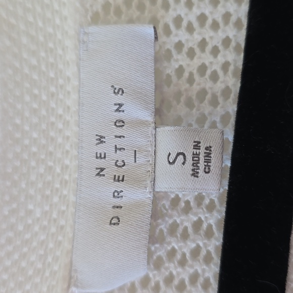 NEW DIRECTIONS WOMENS PEACH & WHITE FRONT BUTTON CARDIGAN SWEATER SIZE SMALL - Picture 5 of 16